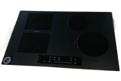 GoldHaus 30" 4-Burner Induction Cooktop, 2500W Boost, WiFi, Touch Slider, Black Kanger Glass