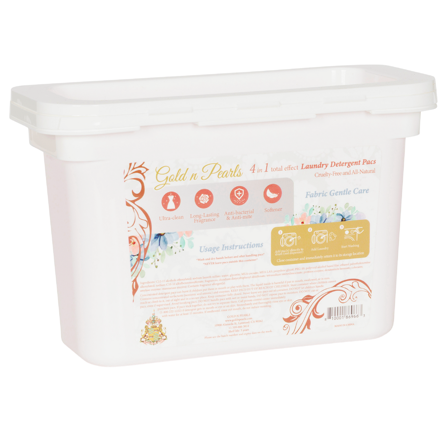 Gold n Pearls 4-in-1 Laundry Detergent Pods - Lavender Silk (52 Pods)