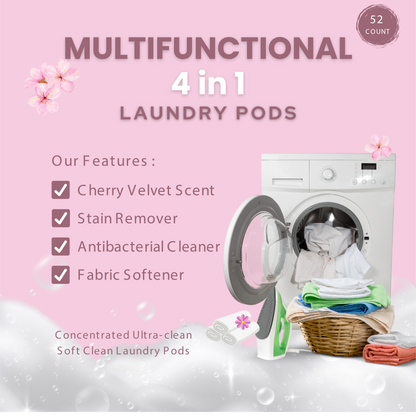 Gold n Pearls 4-in-1 Laundry Detergent Pods - Lavender Silk (52 Pods)