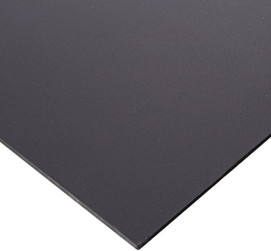 PVC Foam Board - Black - 1/4 inch thick